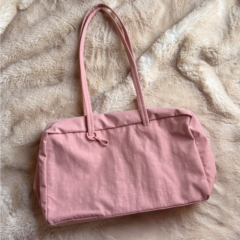 BAGGU Medium Bowler Bag in Rose Tan